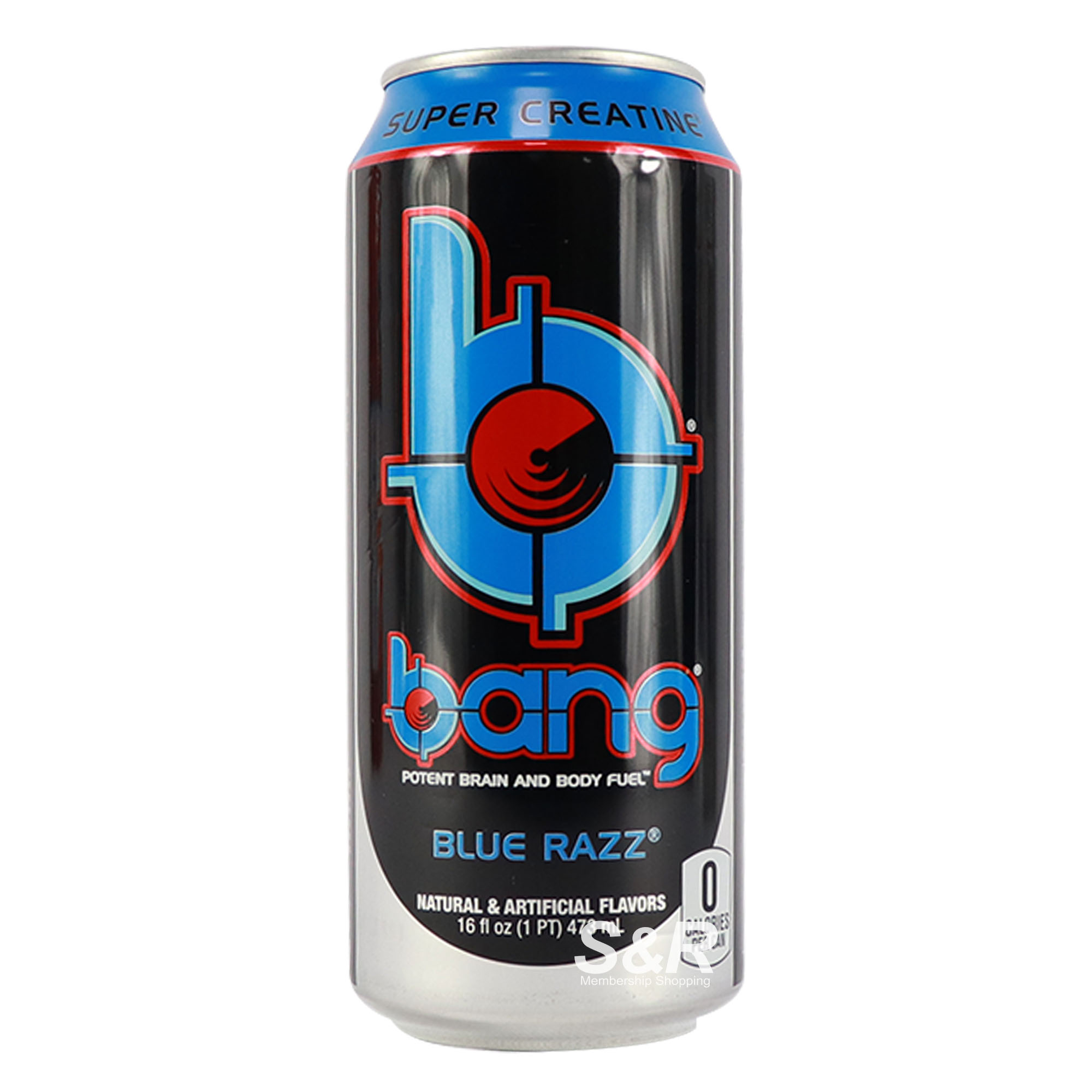 Bang Potent Brain and Body Fuel Blue Razz 473mL Bang Potent Brain and Body Fuel Blue Razz 473mL